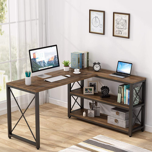 Inbox Zero L Shaped Desk Reviews Wayfair Canada   L Shaped Desk 